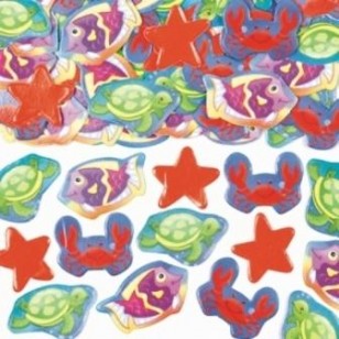 Deep Sea Ocean Under Water Table Confetti